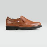 James - Zapato Casual Whisky en Piel de Venado con Borrego y Elásticos En Empeine Jarking